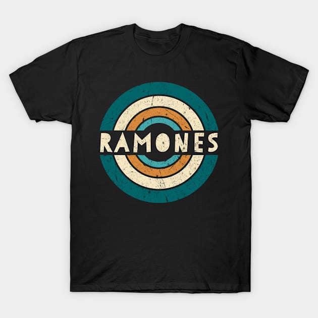 Retro Styles Ramones Name Birthday 70s 80s 90s Circle T-Shirt by WertAthena